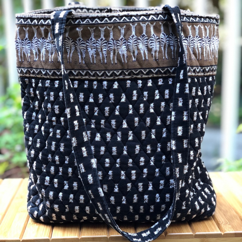 Vera Bradley Zebra Tote Purse (Retired Pattern)